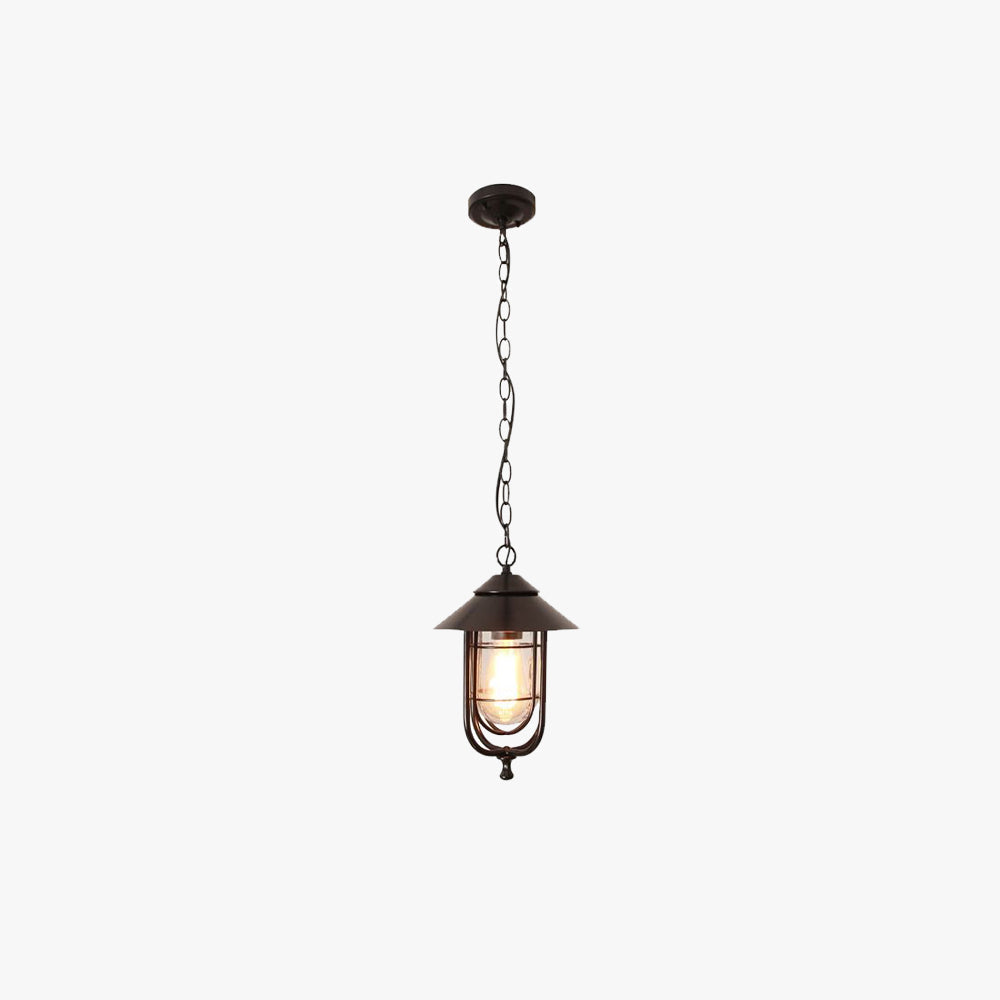 Ray retro lantaarn metalen hanglamp, zwart/brons