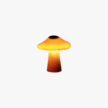 Lampe de sol d'extérieur Ray Mushroom, câblée/solaire, orange