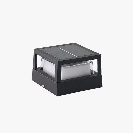 Ray Moderne kubus/cilinder metalen lamp buiten, zwart