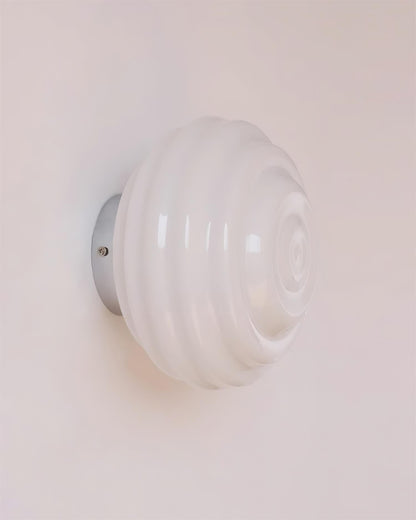 Duvia Rippled Glass Wall Lamp