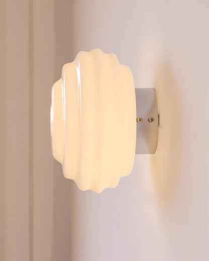 Duvia Rippled Glass Wall Lamp