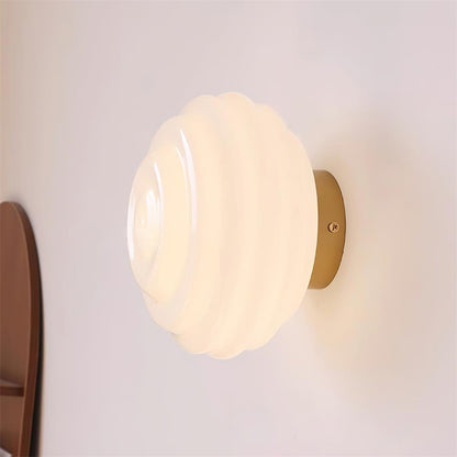 Duvia Rippled Glass Wall Lamp