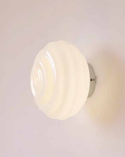 Duvia Rippled Glass Wall Lamp