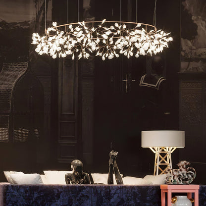 Lustre Olivia Unique Rond Sputnik Art Déco Lucioles, Salon/Chambre