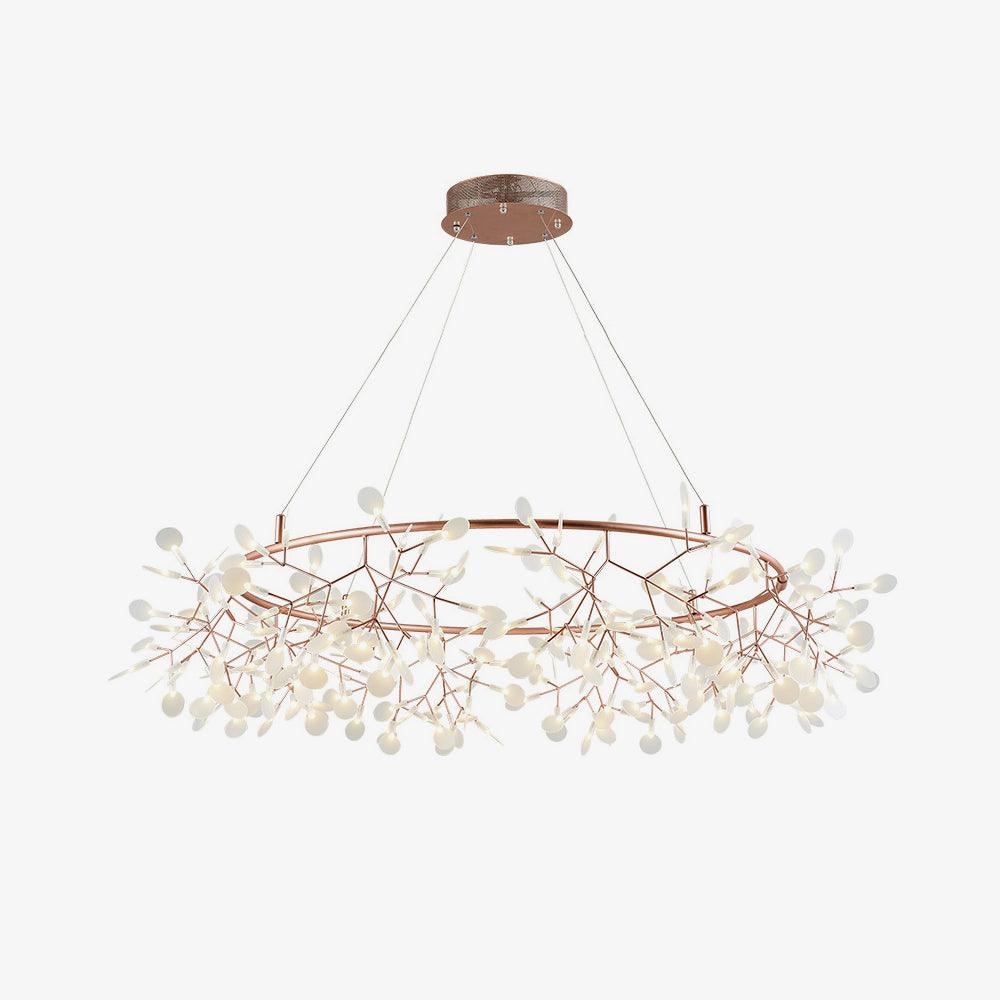 Lustre Olivia Unique Rond Sputnik Art Déco Lucioles, Salon/Chambre