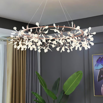 Lustre Olivia Unique Rond Sputnik Art Déco Lucioles, Salon/Chambre