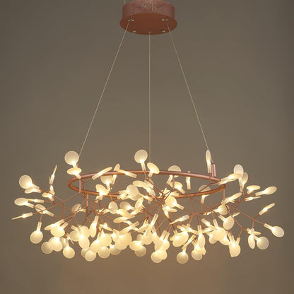 Lustre Olivia Unique Rond Sputnik Art Déco Lucioles, Salon/Chambre
