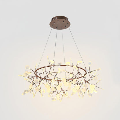 Lustre Olivia Unique Rond Sputnik Art Déco Lucioles, Salon/Chambre