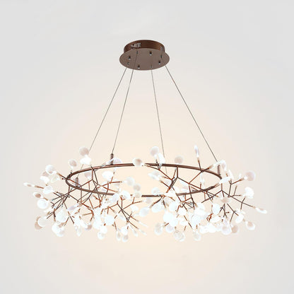 Lustre Olivia Unique Rond Sputnik Art Déco Lucioles, Salon/Chambre