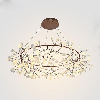 Lustre Olivia Unique Rond Sputnik Art Déco Lucioles, Salon/Chambre
