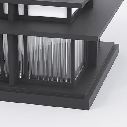 Milo Pillar Solar /HardWire Outdoor Light
