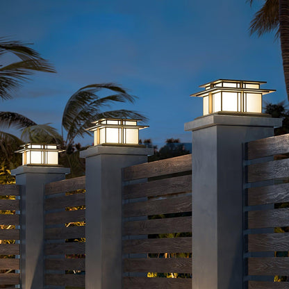 Milo Pillar Solar /HardWire Outdoor Light