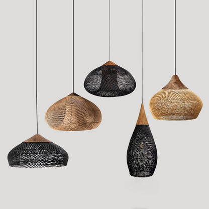 Evelyn Braided Rattan Livingroom Pendant Lamp