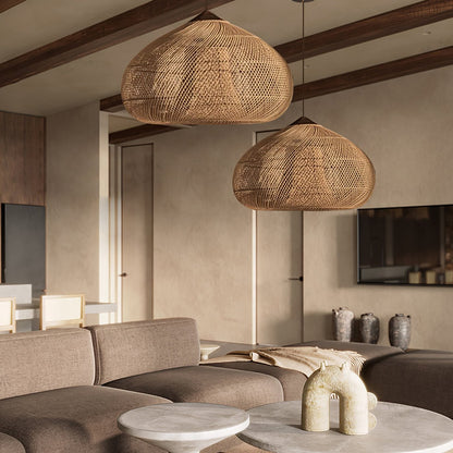 Evelyn Braided Rattan Livingroom Pendant Lamp