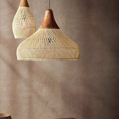 Evelyn Braided Rattan Livingroom Pendant Lamp