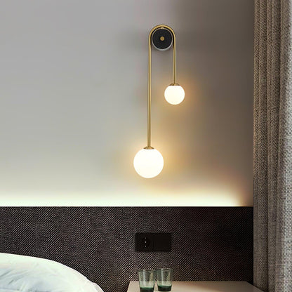 Elaro Brass Arc Wall Light