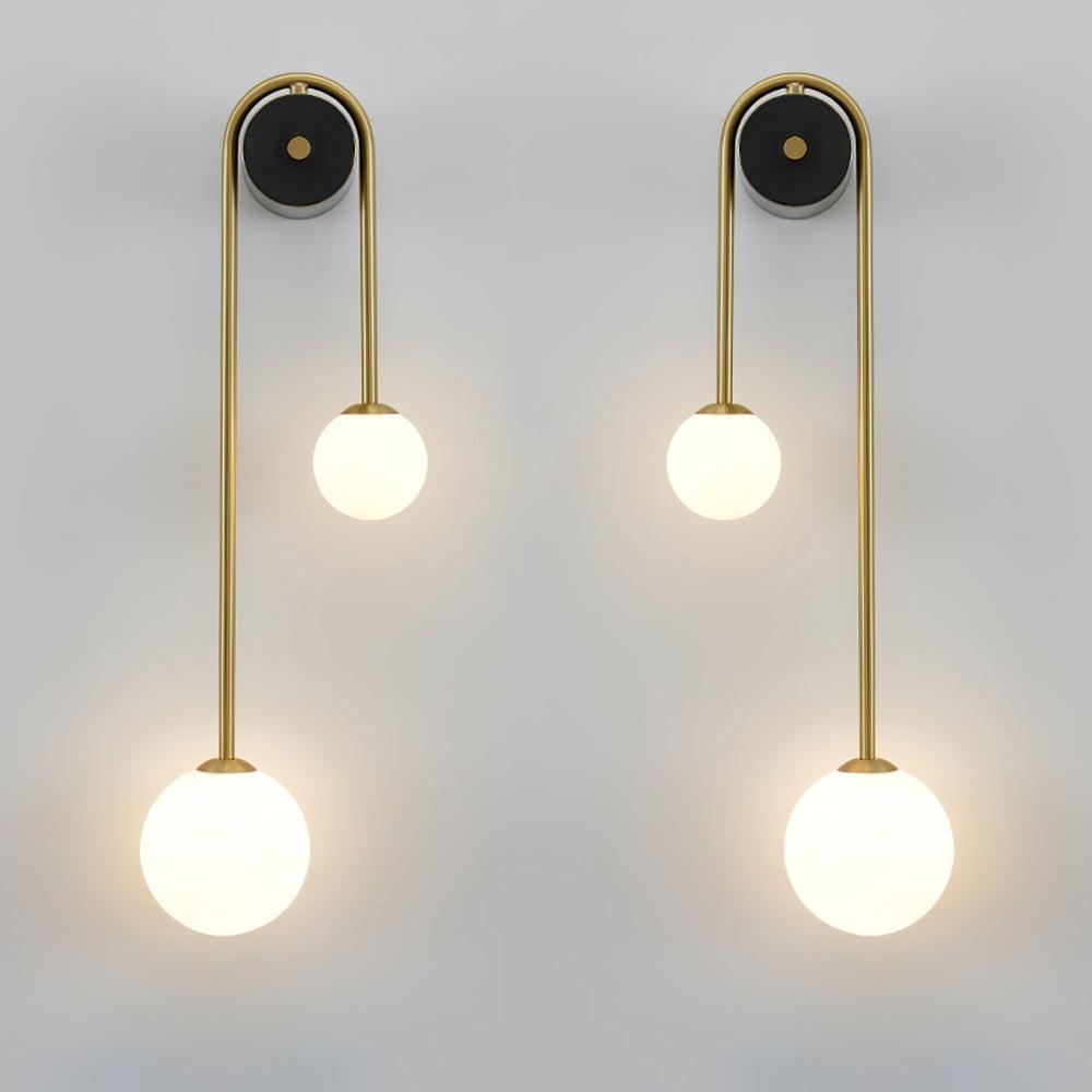 Elaro Brass Arc Wall Light