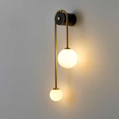 Elaro Brass Arc Wall Light