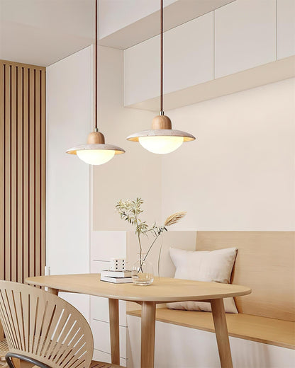 Duvio Travertine Pendant Light