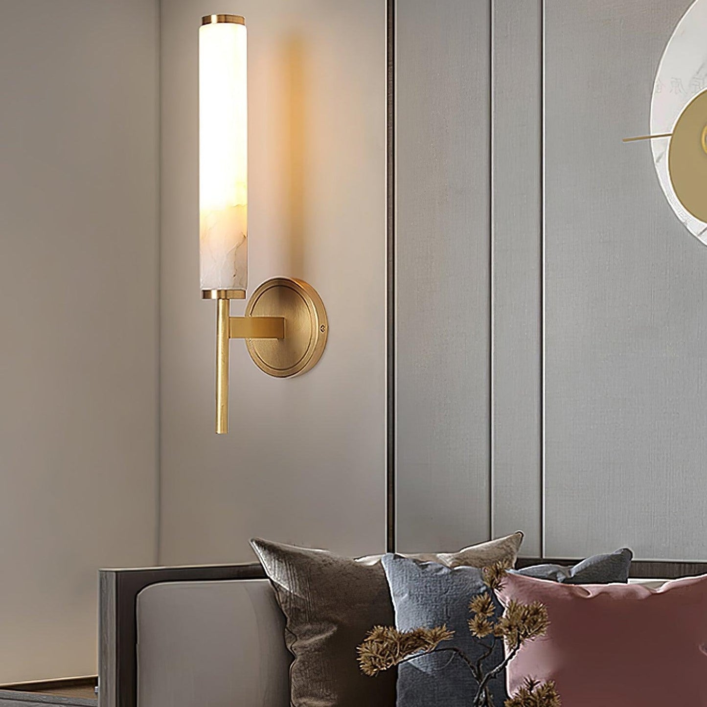 Kristy Art Deco  Alabaster  Wall Lamp