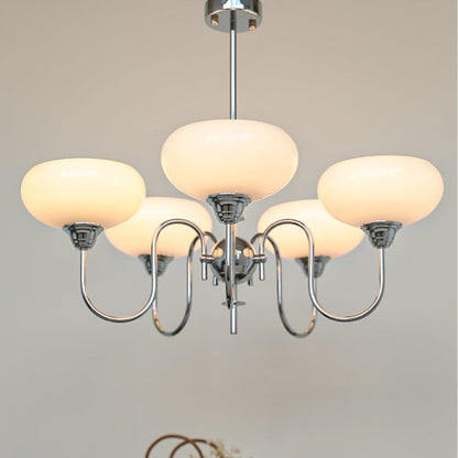 Arisha Vintage LED Metal Glass Chandelier Living Room