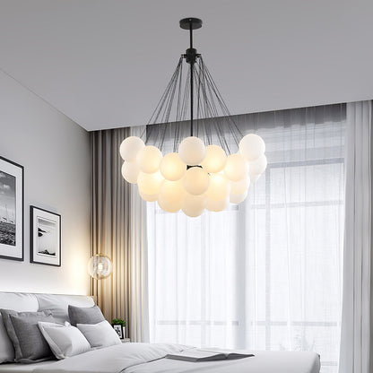 Fayne Glass Globe Pendant Light Bubble