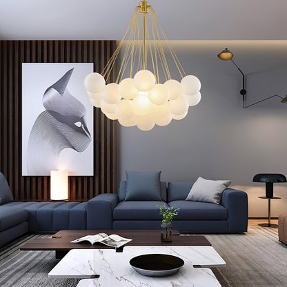 Fayne Glass Globe Pendant Light Bubble
