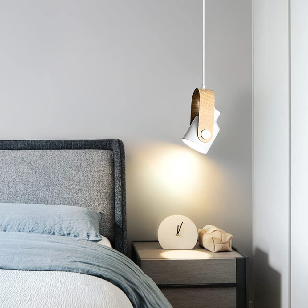 Valentina Moderne LED-Pendelleuchte aus Metall, weiß, grün, schwarz, für Schlafzimmer