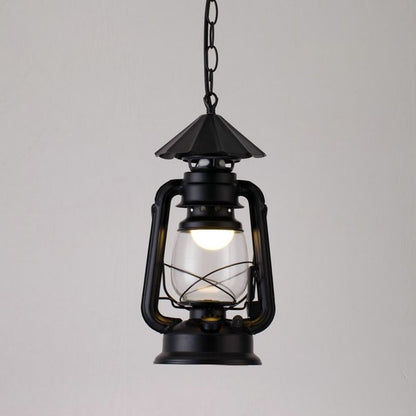 Silva Vintage Rustic Kerosene Pendant Light, 3 Color, 4 Style