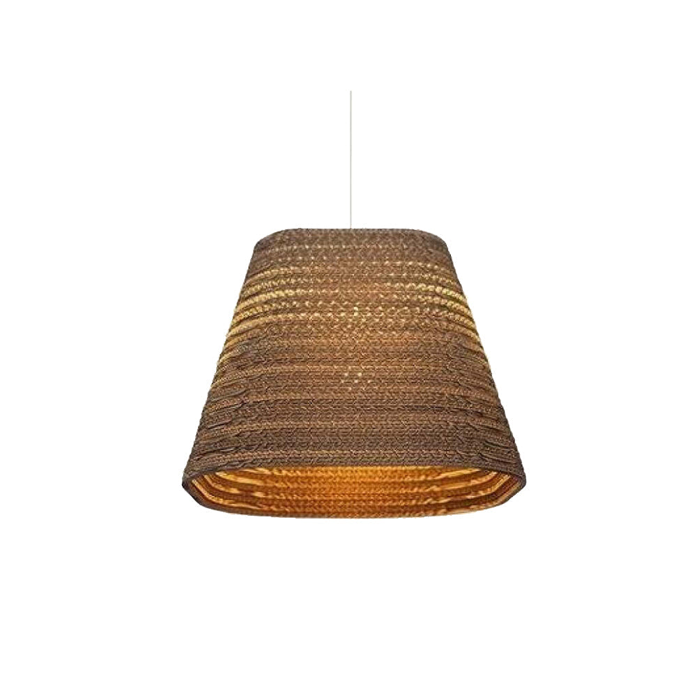 Lampe à suspension en papier rustique pastorale Muto Silkworm