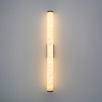 Klyr Alabaster Vertical Cylindrical Wall Lamp