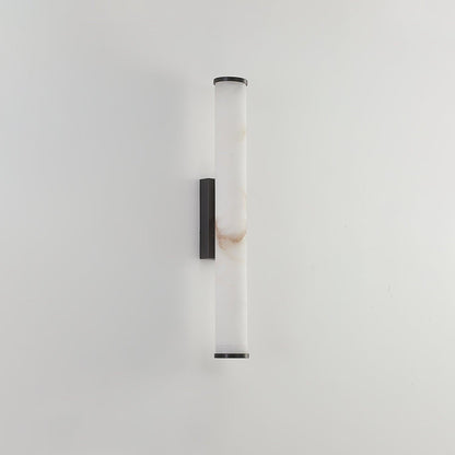 Klyr Alabaster Vertical Cylindrical Wall Lamp