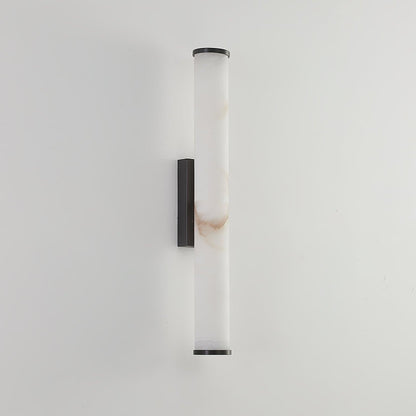 Kristy Alabaster  Vertical Cylindrical Wall Lamp
