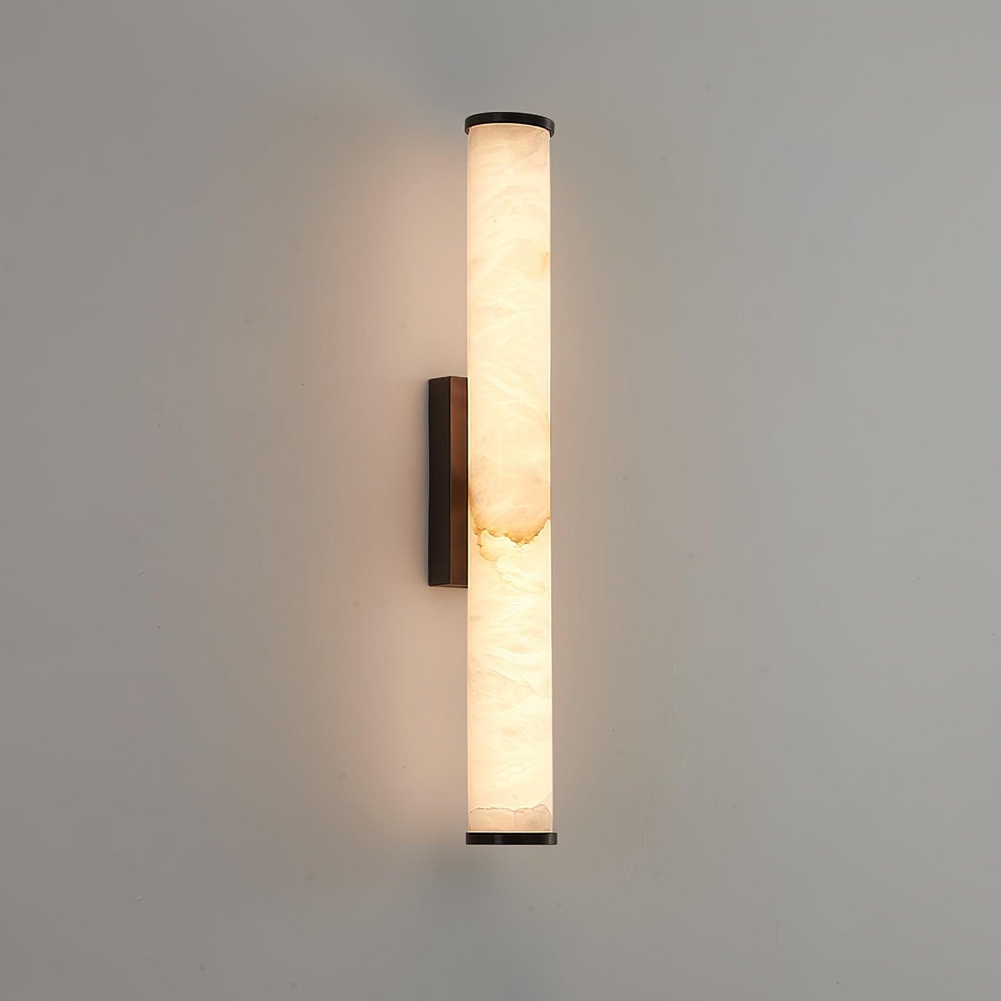 Klyr Alabaster Vertical Cylindrical Wall Lamp