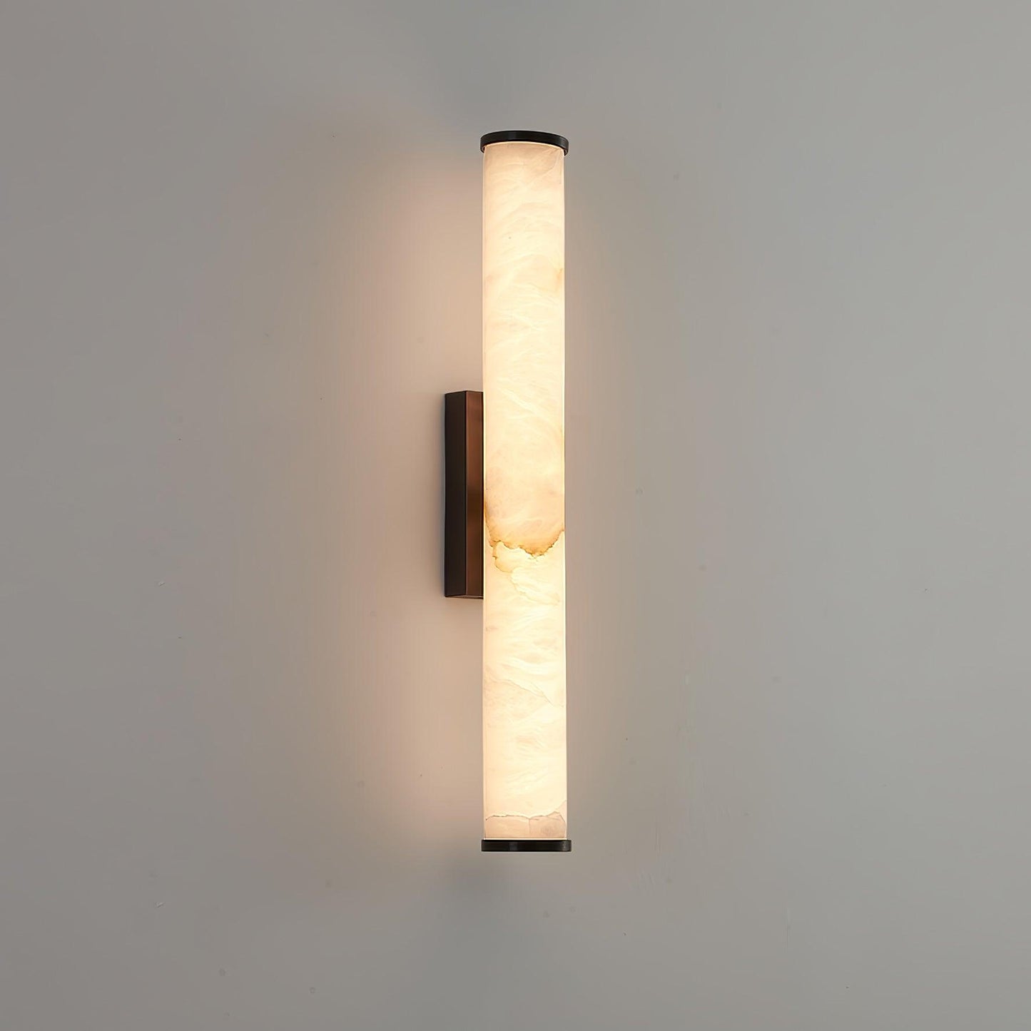 Klyr Alabaster Vertical Cylindrical Wall Lamp