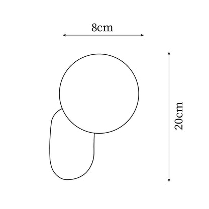Lunara Minimalist Globe Wall Sconce