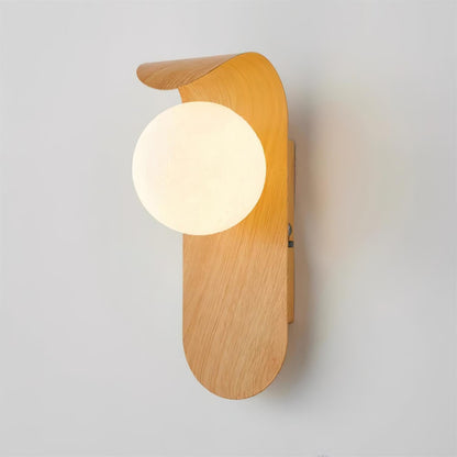 Exuro Indoor Wall Lamp Wood Color / Walnut Color