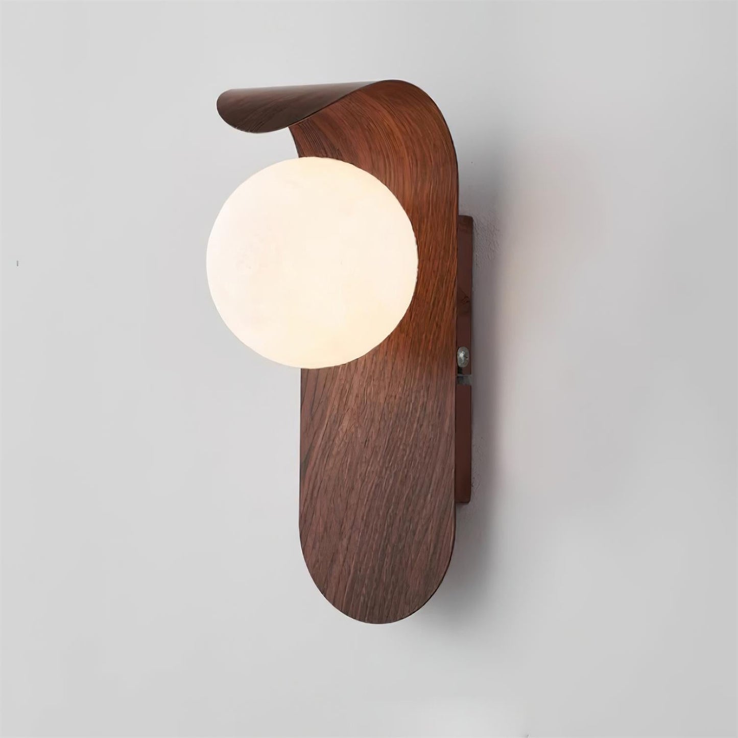 Exuro Indoor Wall Lamp Wood Color / Walnut Color