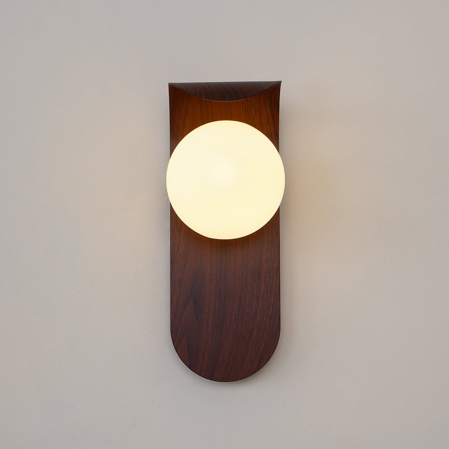 Exuro Indoor Wall Lamp Wood Color / Walnut Color
