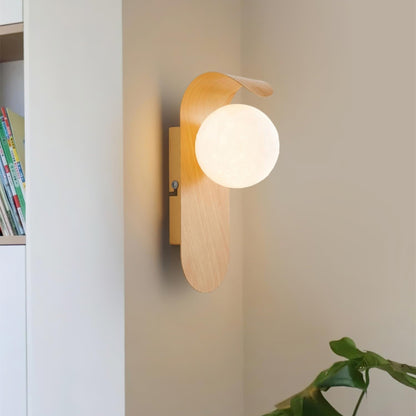 Exuro Indoor Wall Lamp Wood Color / Walnut Color