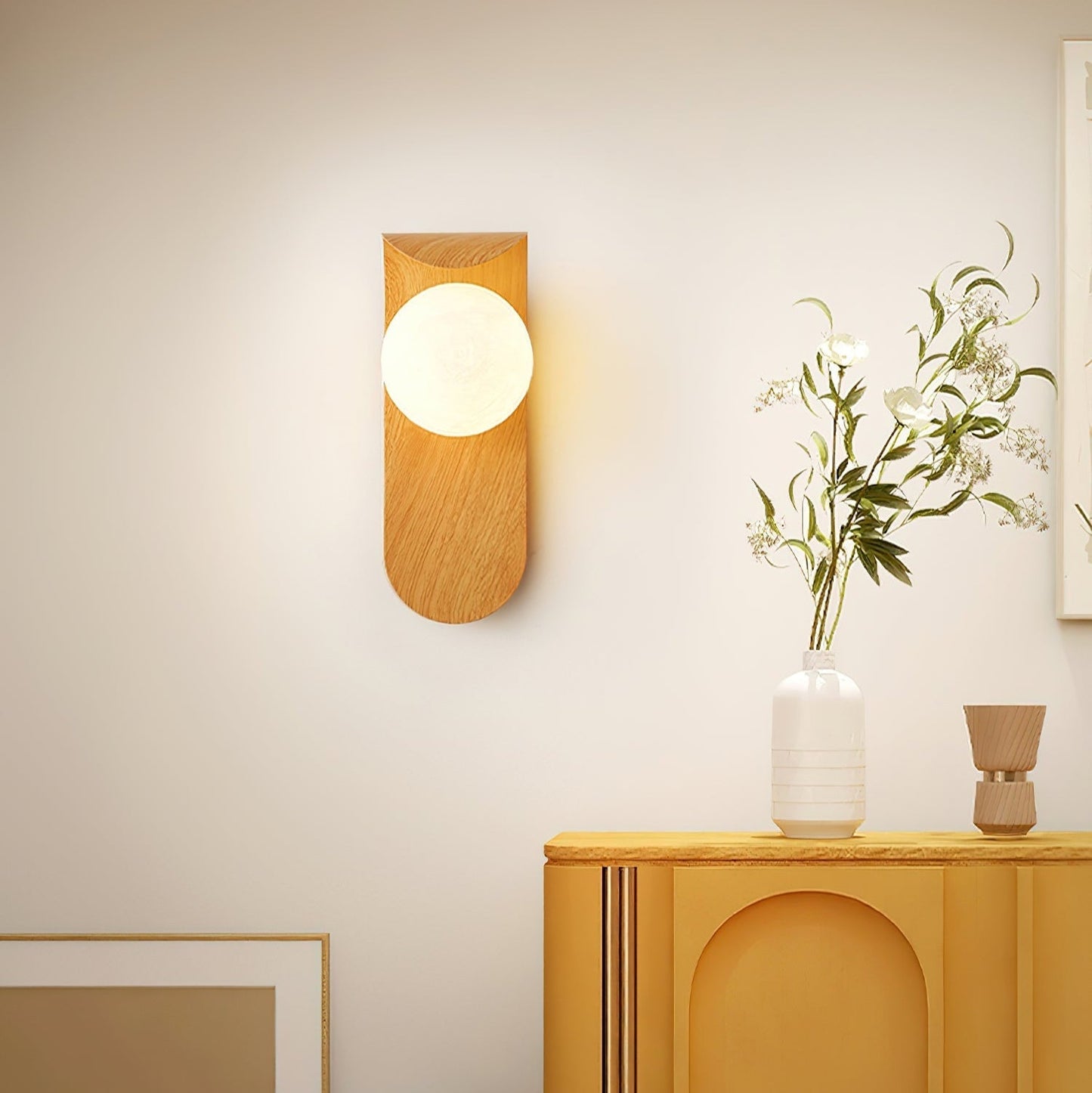 Exuro Indoor Wall Lamp Wood Color / Walnut Color