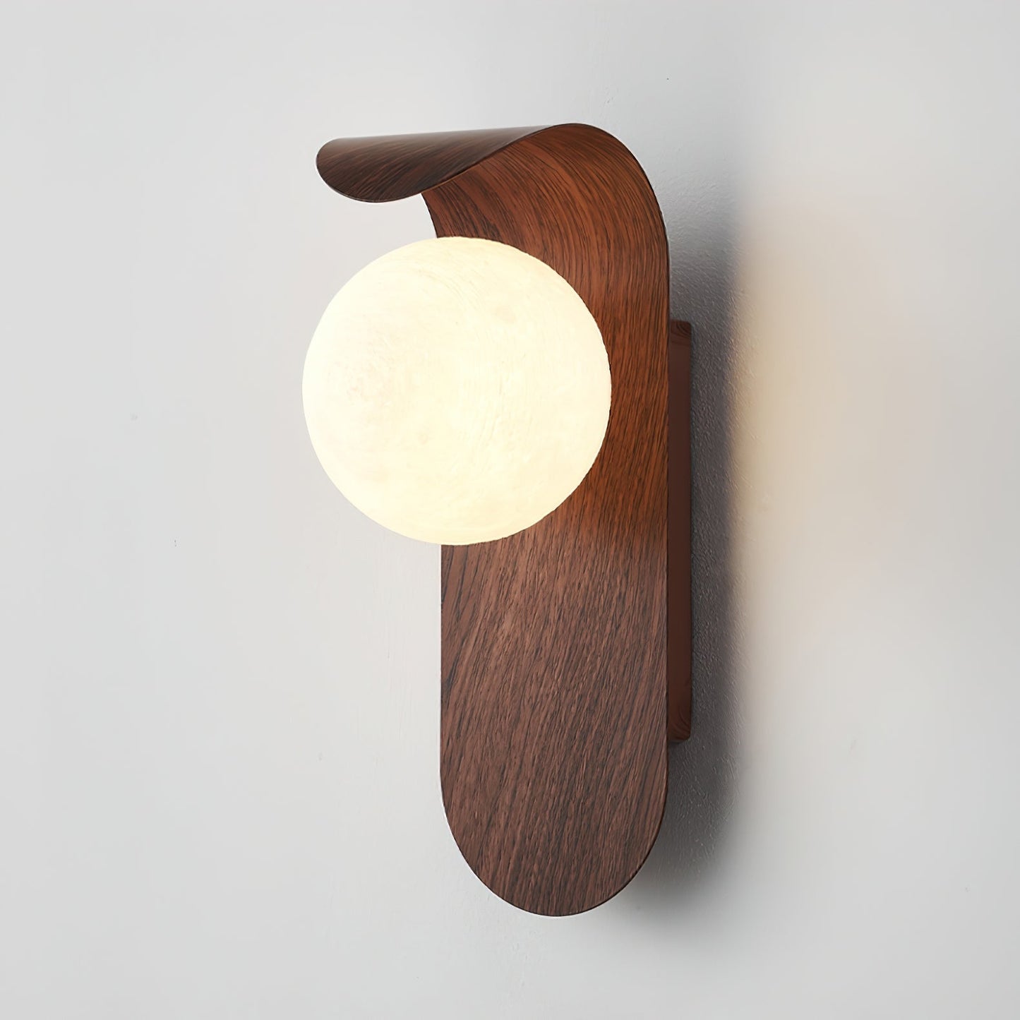 Exuro Indoor Wall Lamp Wood Color / Walnut Color
