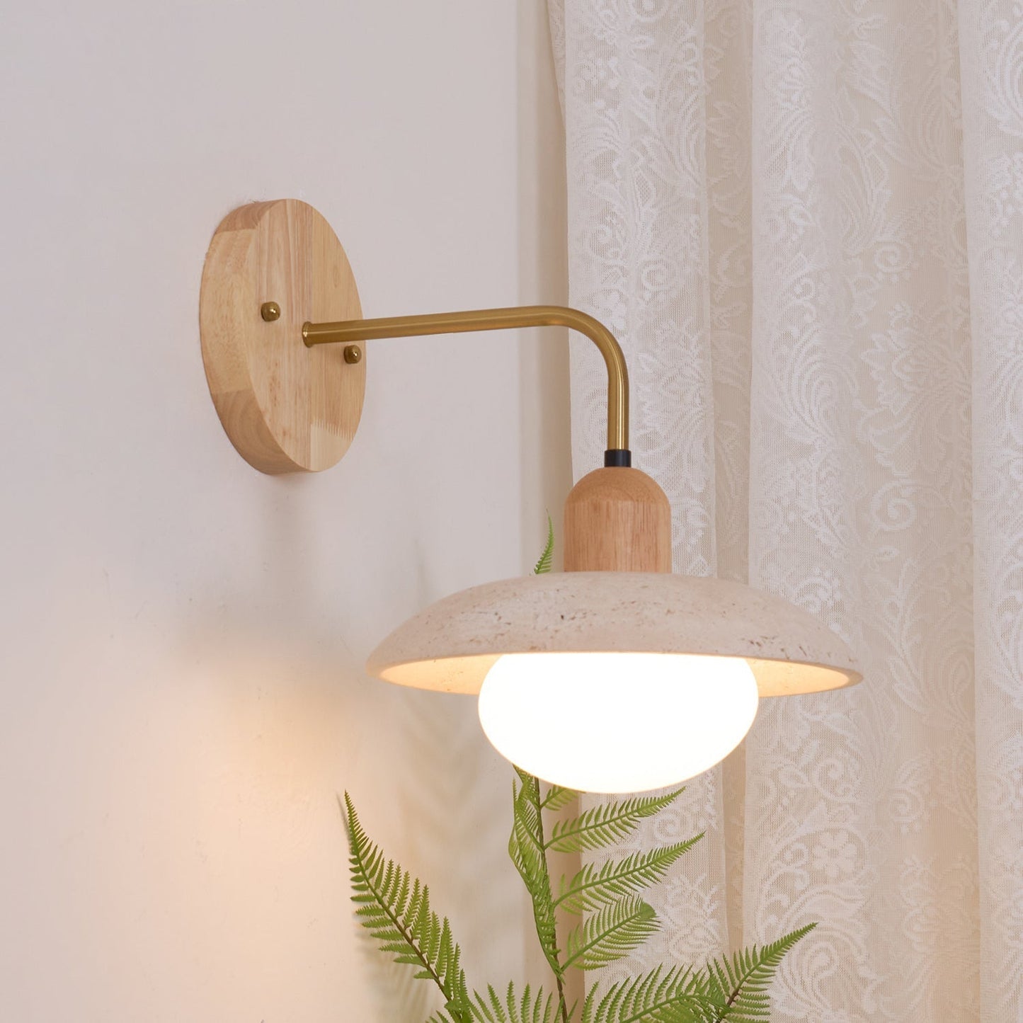 Aria Wall Lamp Vintage  Travertine