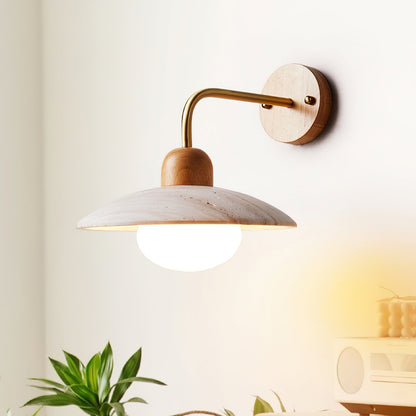 Aria Wall Lamp Vintage  Travertine