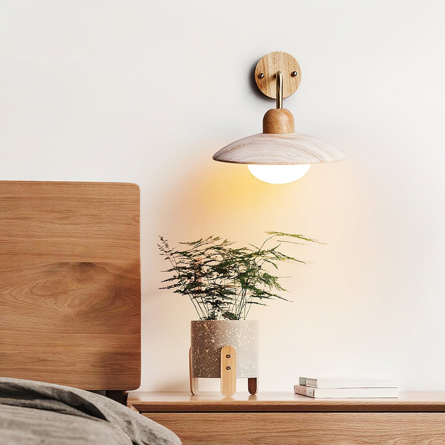 Winel Wall Lamp Vintage Travertine