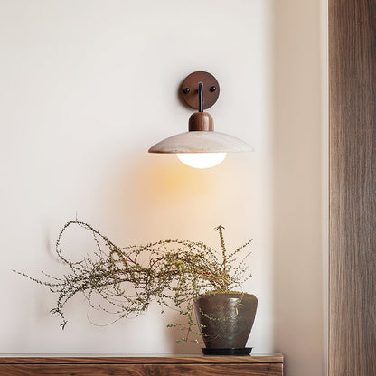 Aria Wall Lamp Vintage  Travertine