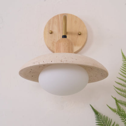 Aria Wall Lamp Vintage  Travertine