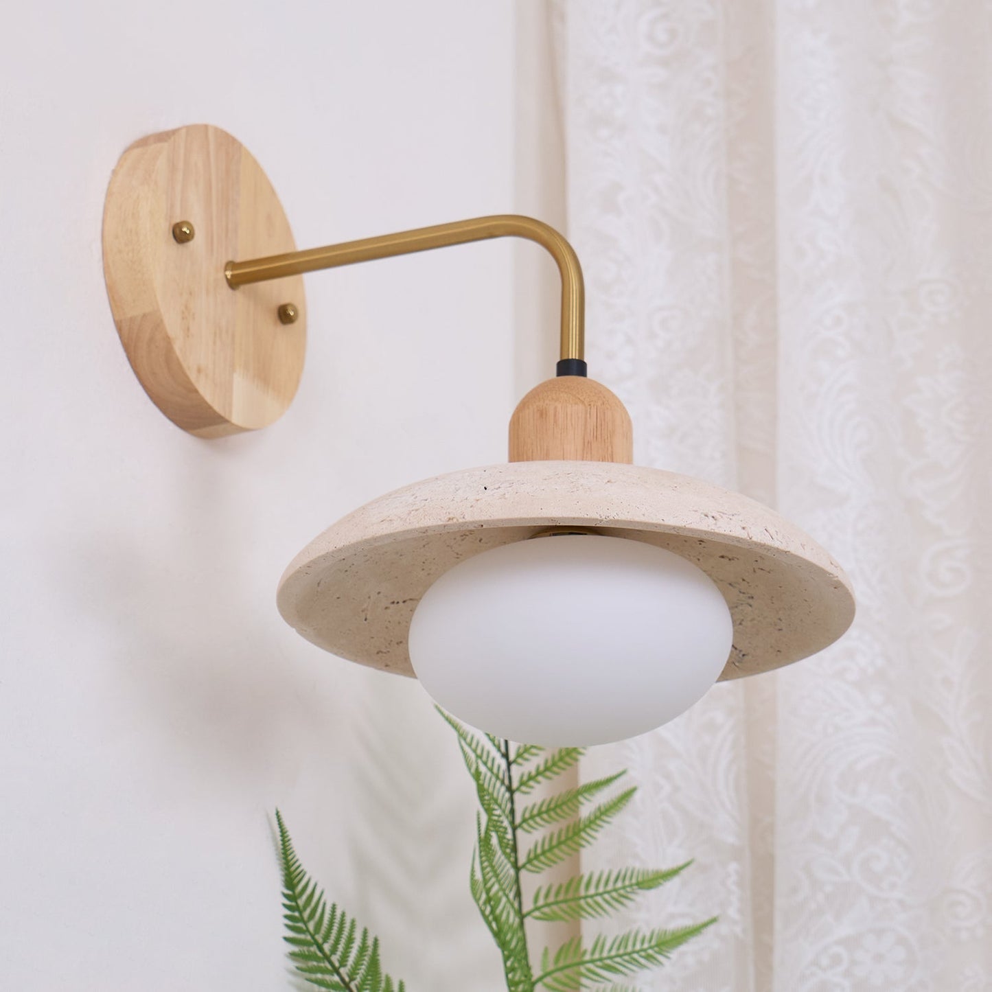 Aria Wall Lamp Vintage  Travertine