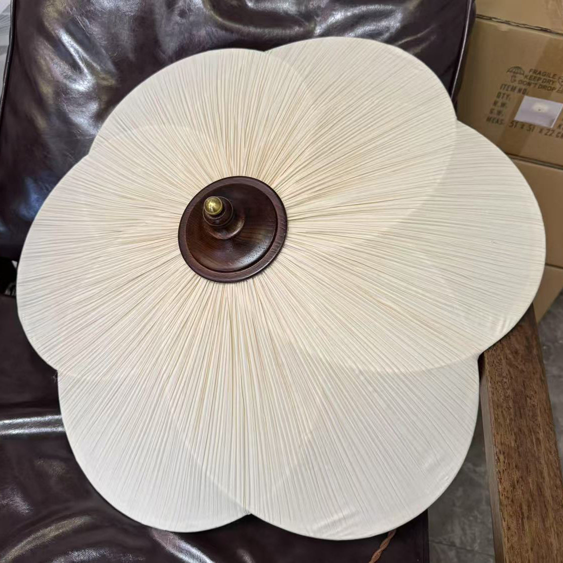 Evola Petal-Inspired Flush Mount Ceiling Light