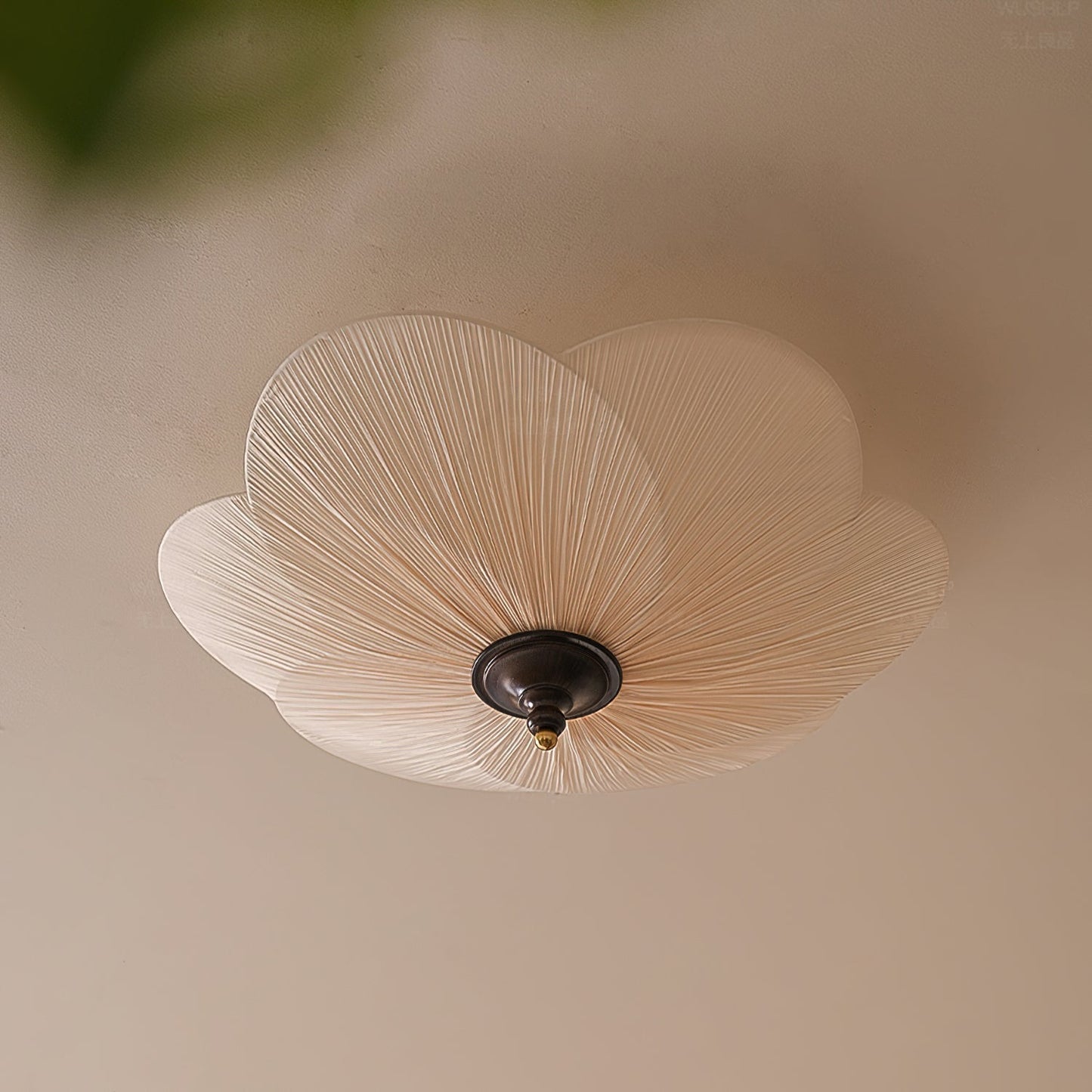 Evola Petal-Inspired Flush Mount Ceiling Light